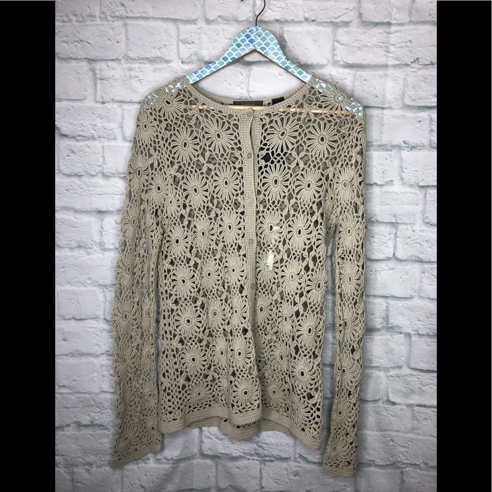 Liz Claiborne Floral Cardigan Size Large - Picture 1 of 8
